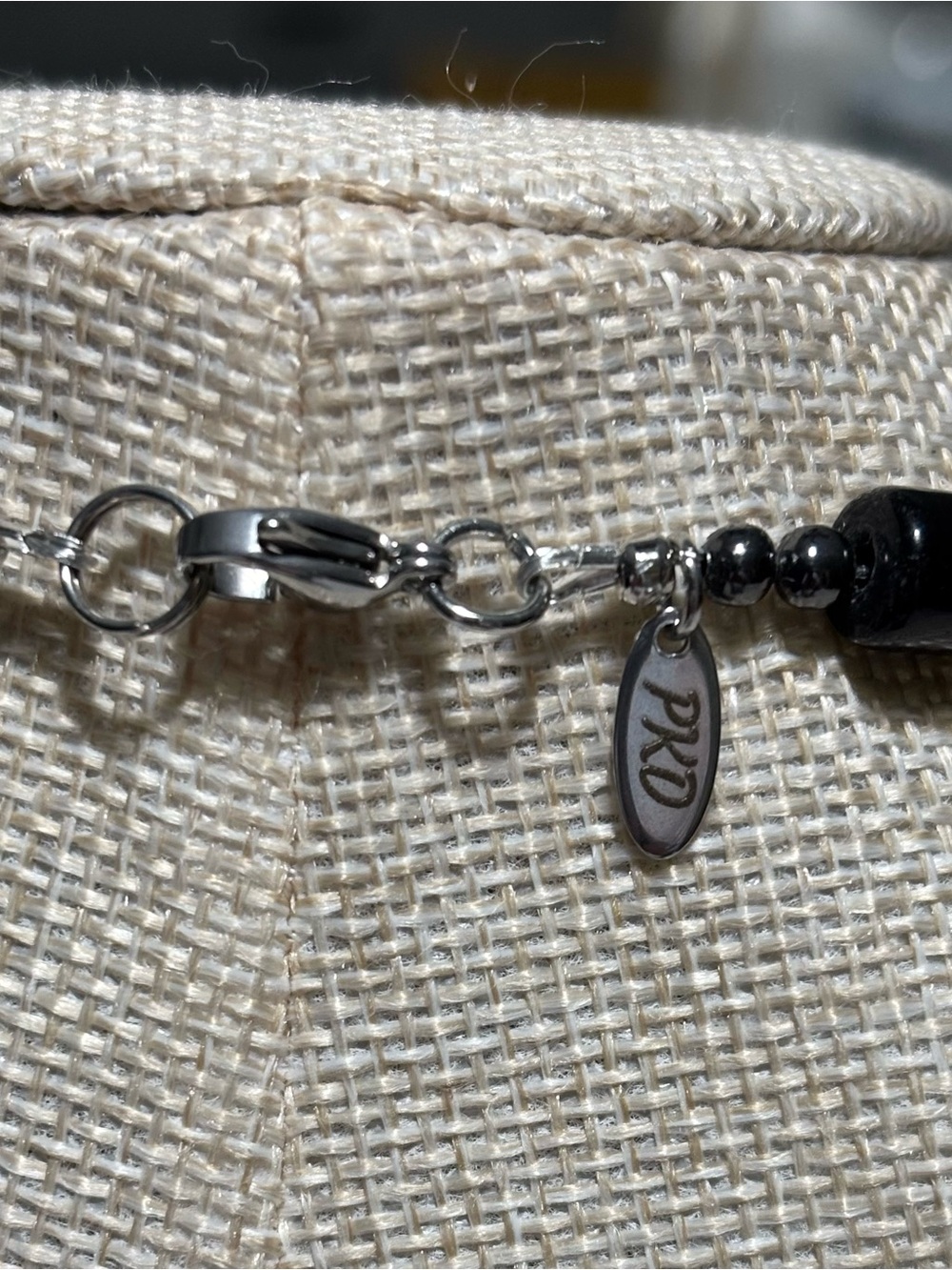 Unisex Kiwi Jasper, Black Onyx and Hematite necklace - Picture 4 of 5